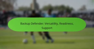 Backup Defender: Versatility, Readiness, Support