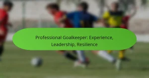 Professional Goalkeeper: Experience, Leadership, Resilience